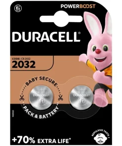 Alternative view of Duracell CR2032 3V Lithium Coin Battery - 2 Pack